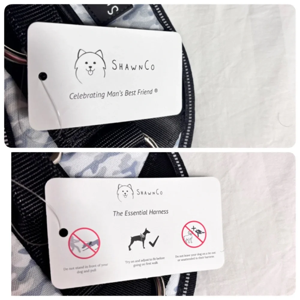 NWT Shawn co. The essential dog harness in Arctic camo dog vest size Medium